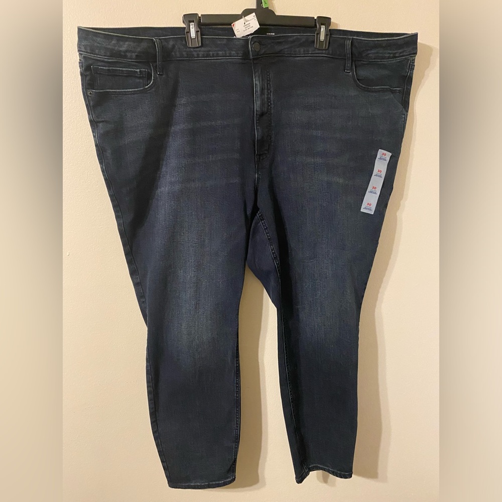 New NWT Old Navy Rockstar Super Skinny High Rise Medium‎ Wash Jeans Size 30